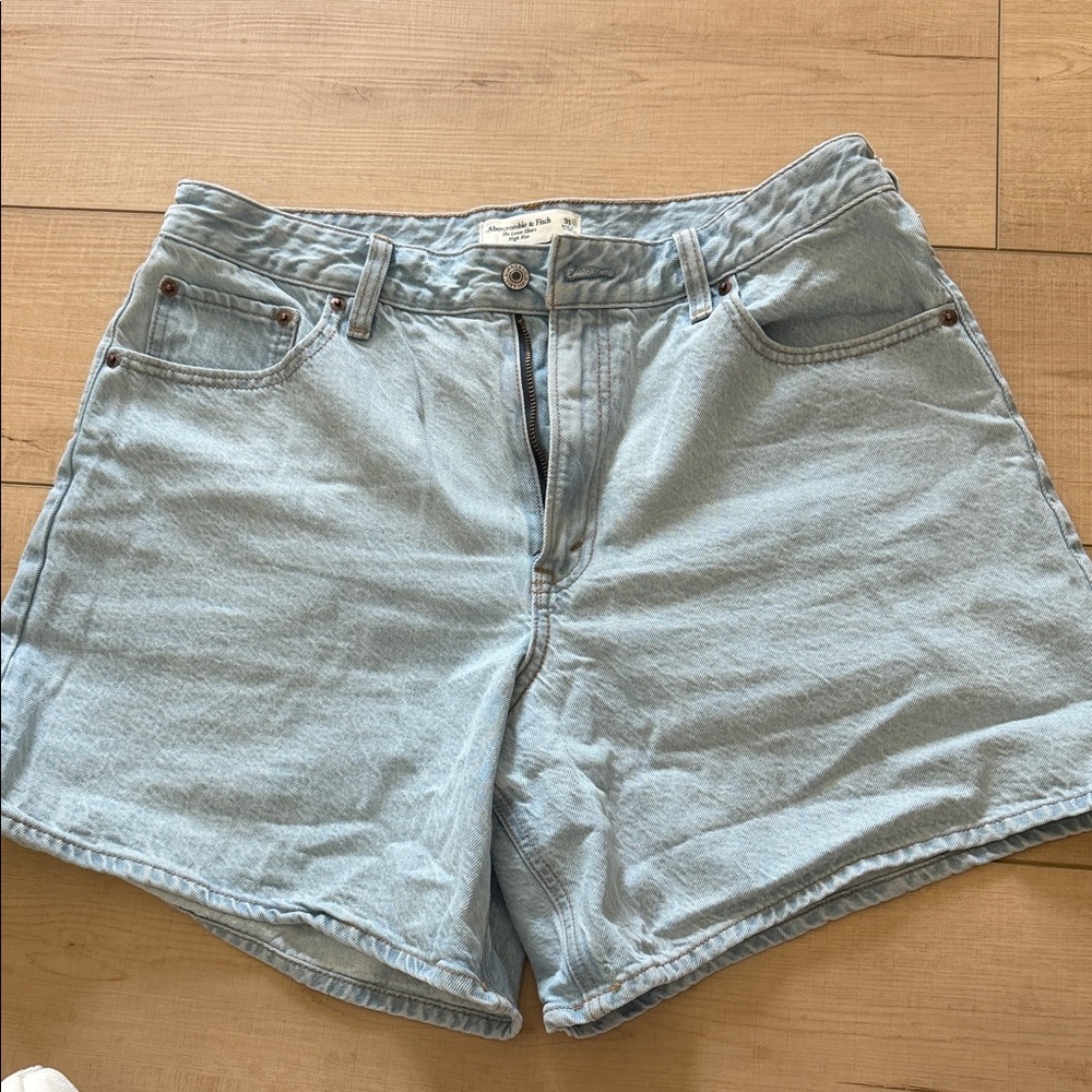 Abercrombie & Fitch Light Wash Denim Shorts
